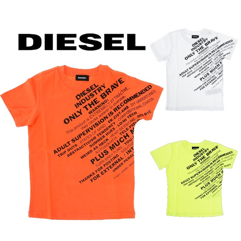 DIESEL ディーゼル キッズ ジュニア プリントTシャツ 半袖 ブランド 