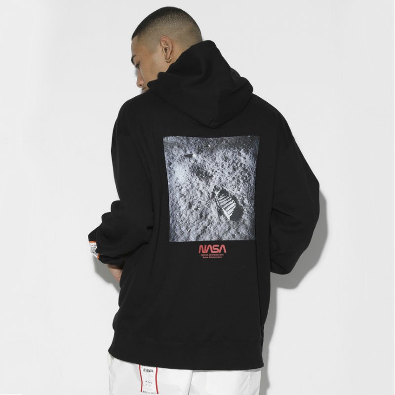 週末限定】ポルノグラフィティ コラボ アポロパーカー NASA ブラック