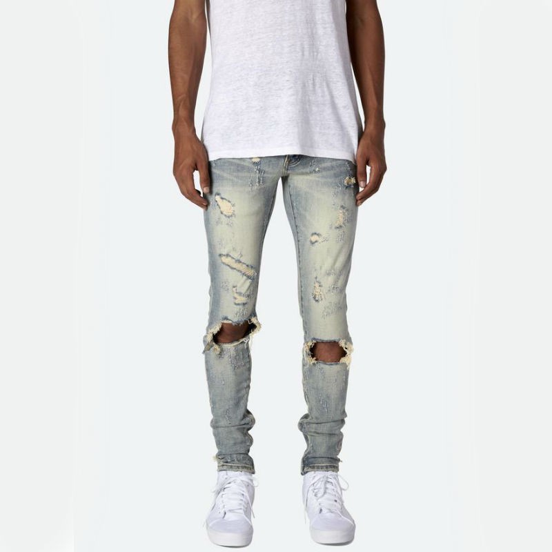 mnml ミニマル M47 STRETCH DENIM ストレッチ 裾ZIPジップ