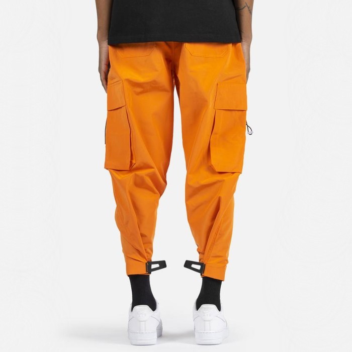 NIKE6.0 スキー　オレンジ　ナイロンカーゴパンツ　ジップポケット ストリート カーゴパンツ BLACK TAILOR ブラックテイラー N17 CARGO