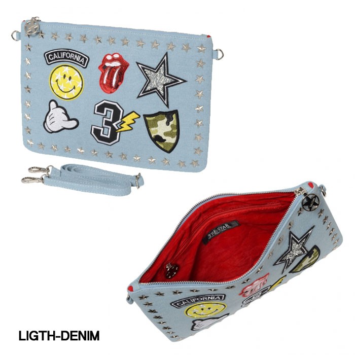 TRE☆STAR トレスター WAPPEN CLUTCH BAG ワッペン クラッチバッグ
