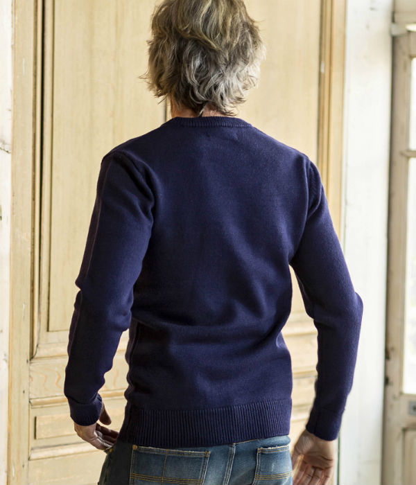 1PIU1UGUALE3 RELAX ウノピゥウノウグァーレトレ 1+1=3アップリケプルオーバーニット メンズファッション おしゃれ トップス ウノピュウ トップス ブランド 1PIU1UGUALE3 RELAX ニット ウノピゥウノウグァーレトレリラックス 1+1