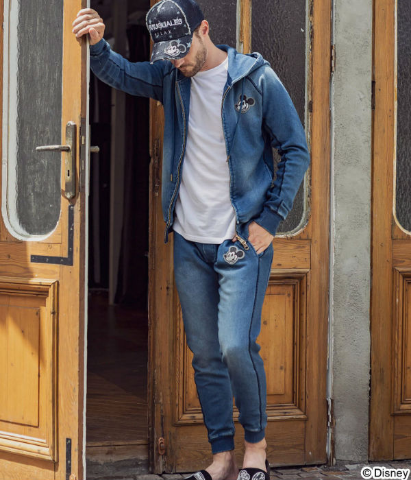 PIU1UGUALE3 ミッキーマウス スウェット L セットアップ　上下セット PIU1UGUALE3 ミッキーマウス スウェット L セットアップ 上下セット