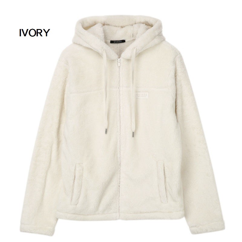 GUESS ゲス ミニワッペンフリースパーカー フーディー ボア