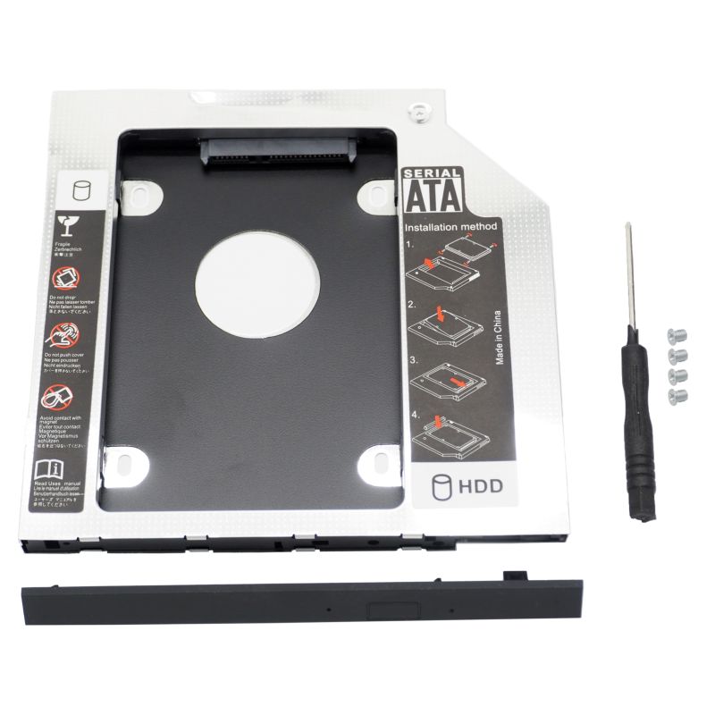  optical drive for SSD/HDD mounter SATA Second HDD Second SSD adaptor SlimlineSATA Drive for (9.0mm for moreover, 12.7mm for )