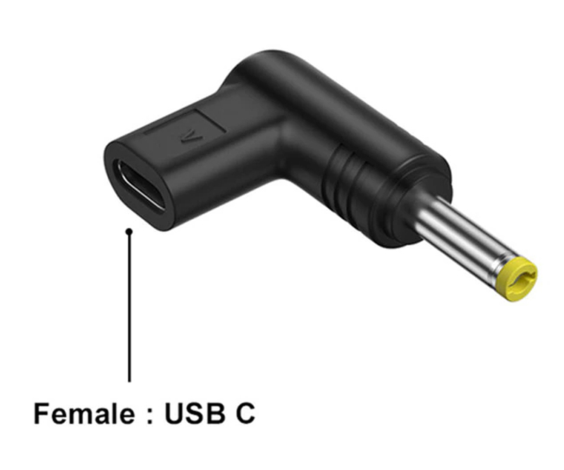 USB Type-C женский = DC 19.5V специальный мужской L знак изменение адаптер *PD соответствует мощный зарядное устройство необходим.