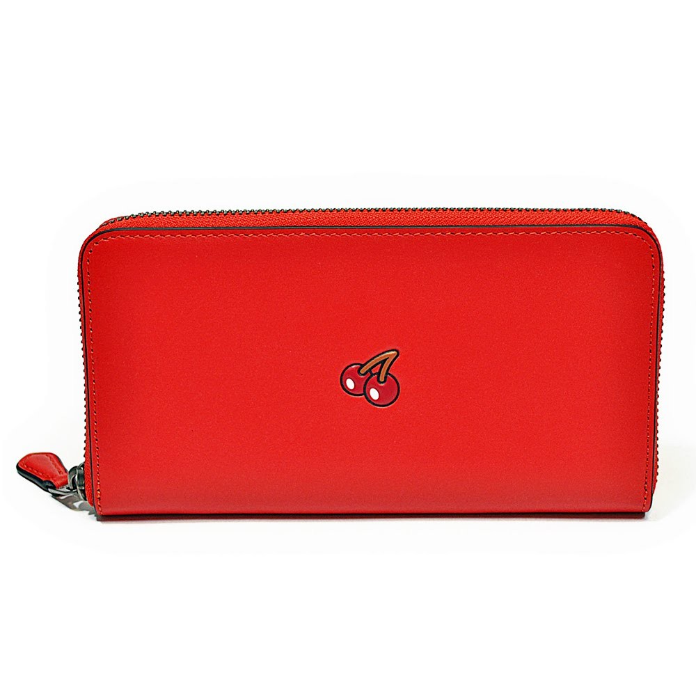 コーチ パックマンコラボ アコーディオンジップ ウォレット F55736