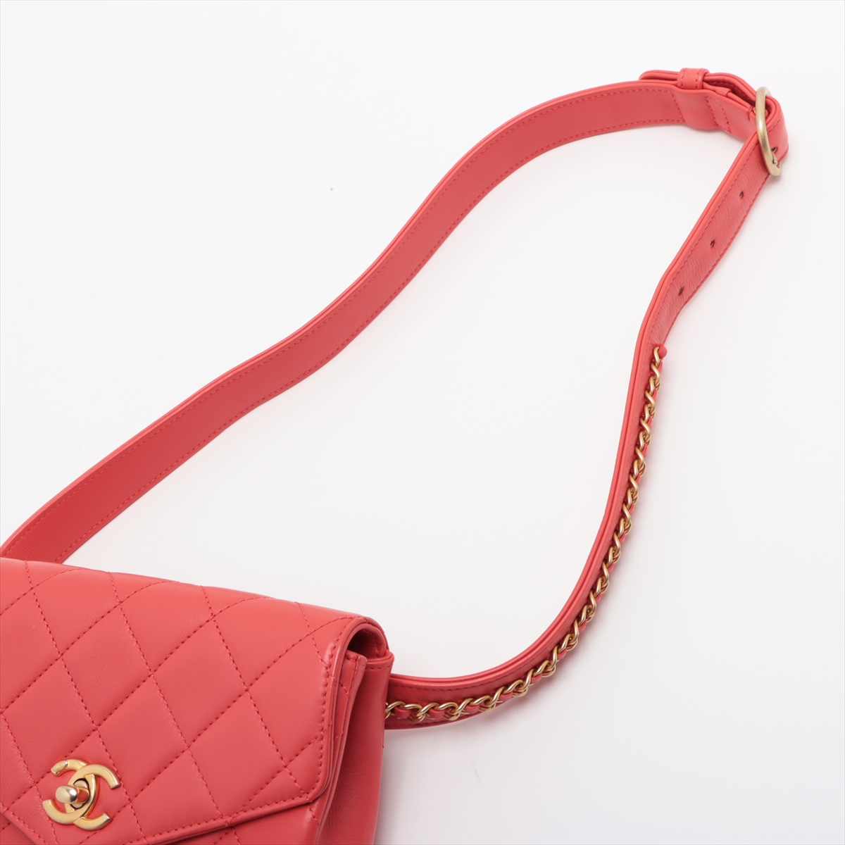  Chanel matelasse овчина сумка "body" розовое золото металлические принадлежности 27 номер шт. 