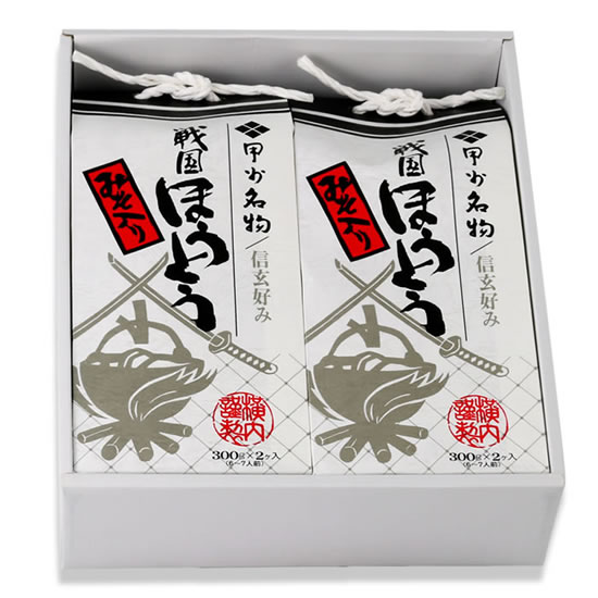  Sengoku houtou ( noodle 300g×2 miso 100g×2)×2 pack Yamanashi width inside made noodle 