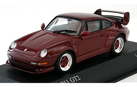 ミニチャンプス ポルシェ 911 GT2 1995 （レッドメタリック） （1/43スケール MINICHAMPS 430065005） おもちゃのミニカーの商品画像