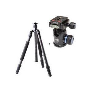 SIRUI N-1204 4 Section Carbon Fiber Tripod tripod, Supports 26 lbs., Max Height 61" - with SIRUI K-1