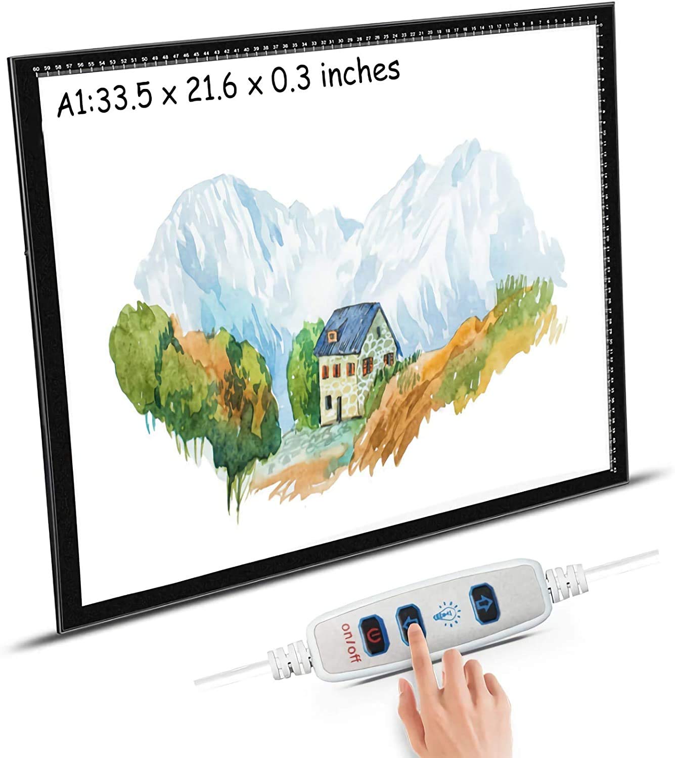 Ultra-Thin Portable Tracer USB LED Artcraft Tracing Pad Light Box dimmable Brightness for 5D DIY Diamond Painting Artists Drawing Sketching Animation,
