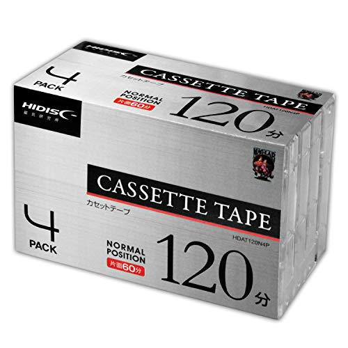 カセットテープ 120分 4巻 HDAT120N4Pの商品画像