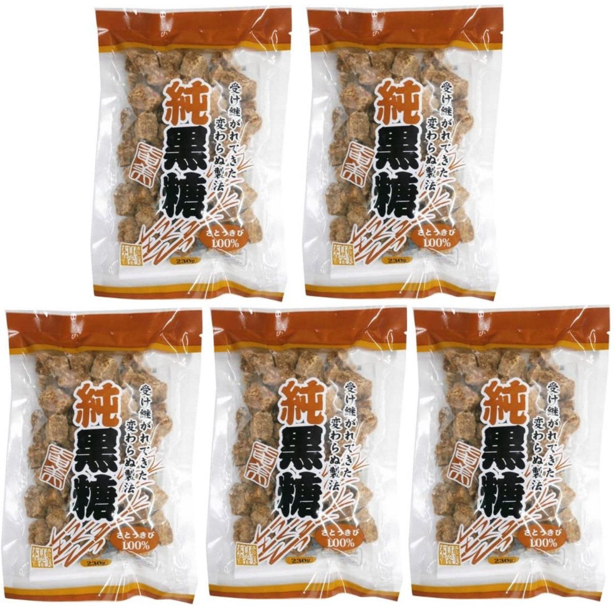 奄美自然食本舗 奄美 純黒糖 230g×5袋の商品画像