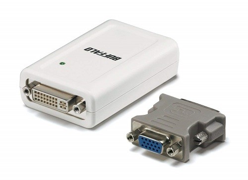 ( б/у товар )USB дисплей адаптор GX-DVI/U2B( корпус +USB кабель +VGA изменение коннектор ) _.