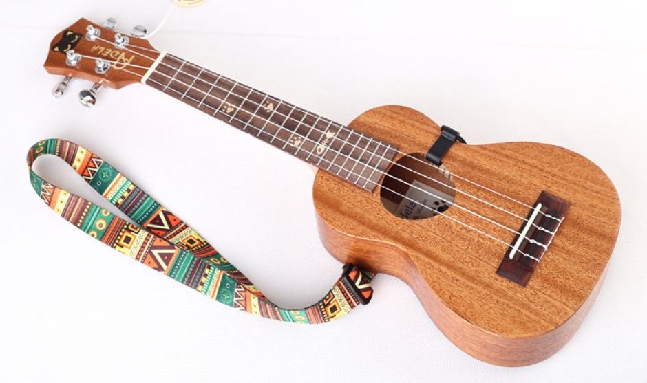 ukulele strap ethnic style Mini guitar shoulder .. strap length adjustment _