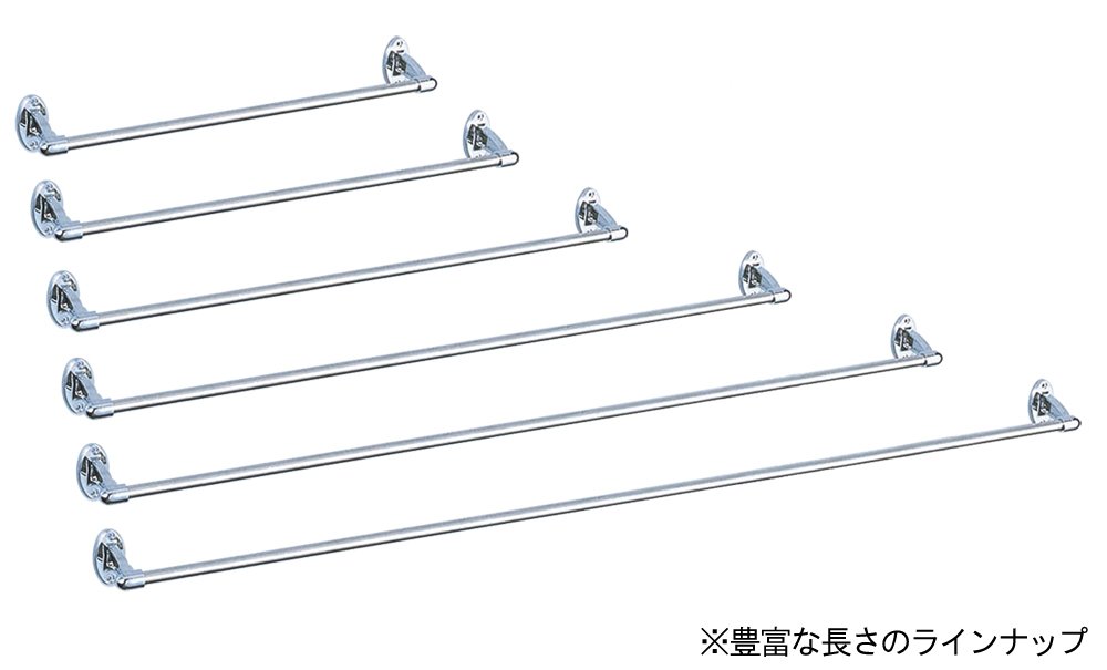  rice field . industry place stainless steel towel bar round total length 60.6cm tree screw stopping STC-60