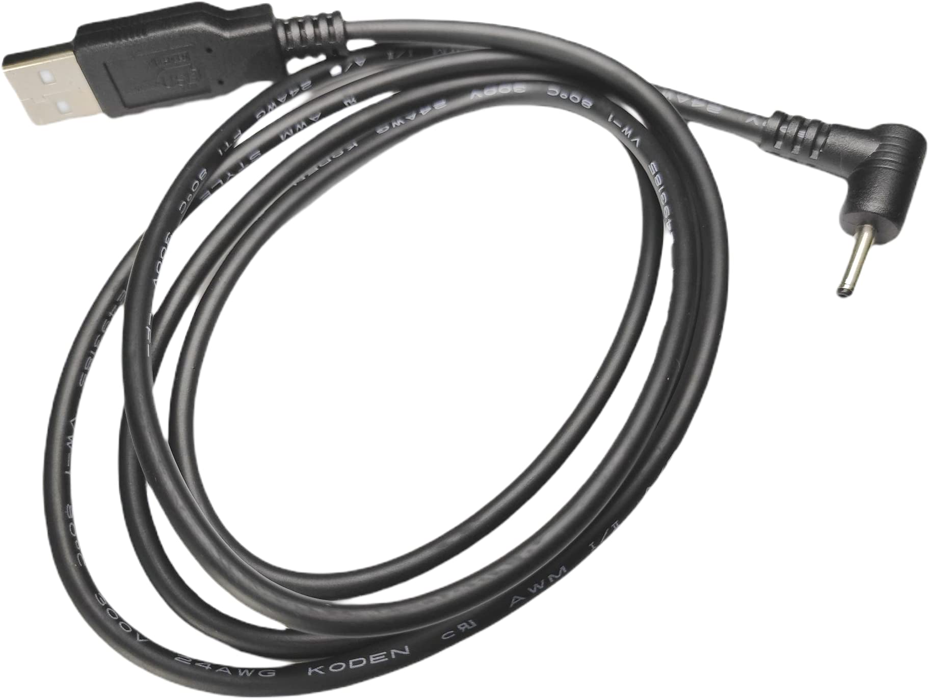 [ утка n(COMON) производства ]USB(A)=DC Jack ( наружный диаметр :3.0φ/ внутренний диаметр :1.1φ/L type )/ чёрный /1.2m[DC-3011A]