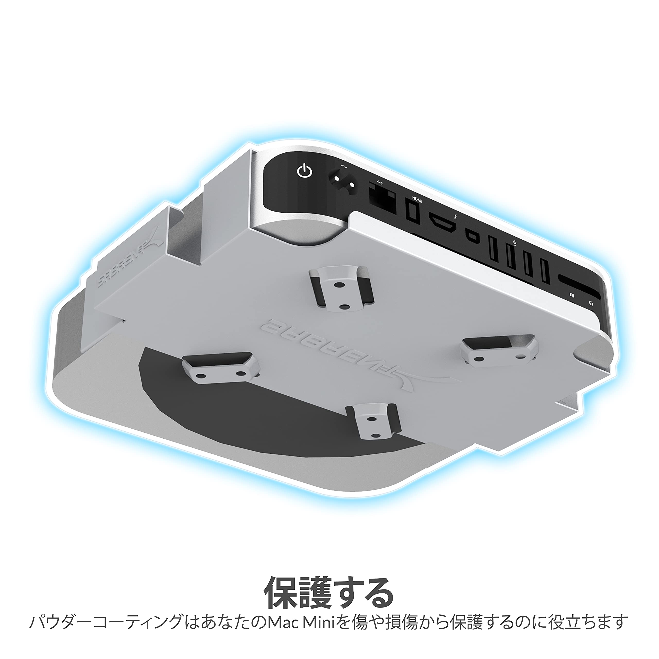 Sabrent Mac Mini for VESA mount, desk under mount [ silver ](BK-MACM)