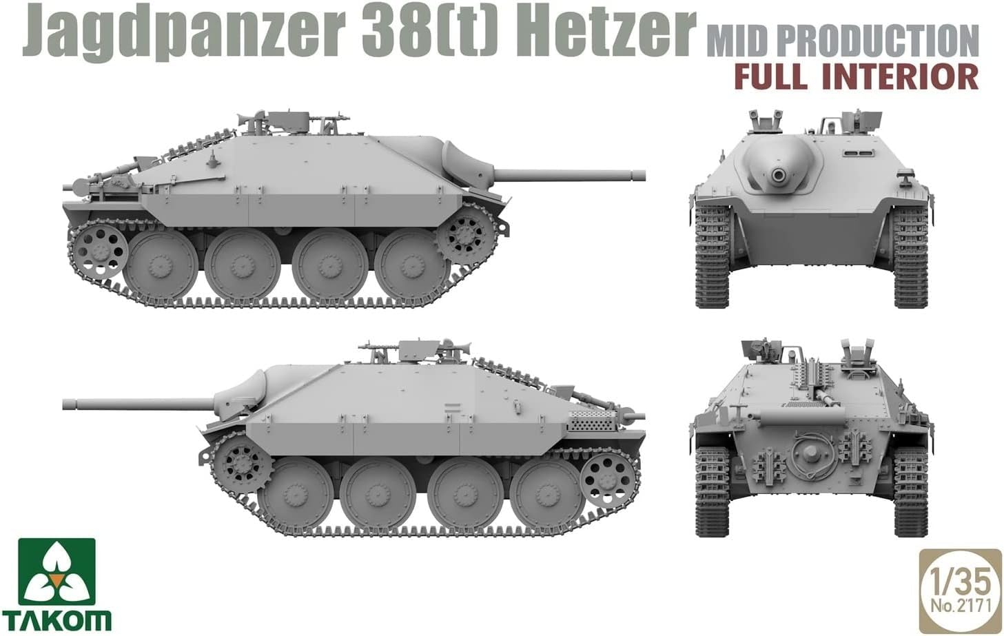ta com 1/35 Германия армия 38 тип легкий .. танк hetsa- средний период type полный интерьер пластиковая модель TKO2171