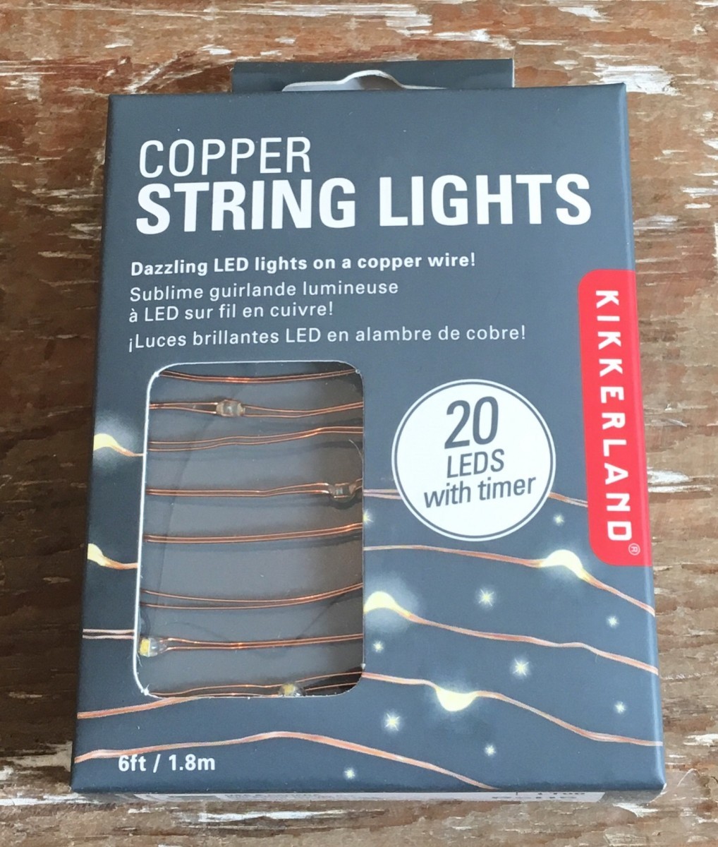  -тактный фары со светящимися кольцами string lights LED illumination тросик медь елка 