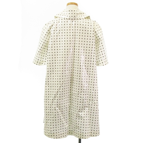  платье sa- чай s Lee DRESS33 плащ короткий рукав точка белый 36 внешний IBO28 женский 