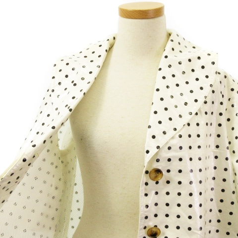  платье sa- чай s Lee DRESS33 плащ короткий рукав точка белый 36 внешний IBO28 женский 