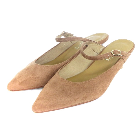 ruta long Letalon strap mules sandals po Inte dotu suede style tea Brown M 23.0-23.5 corresponding #SM1 lady's 