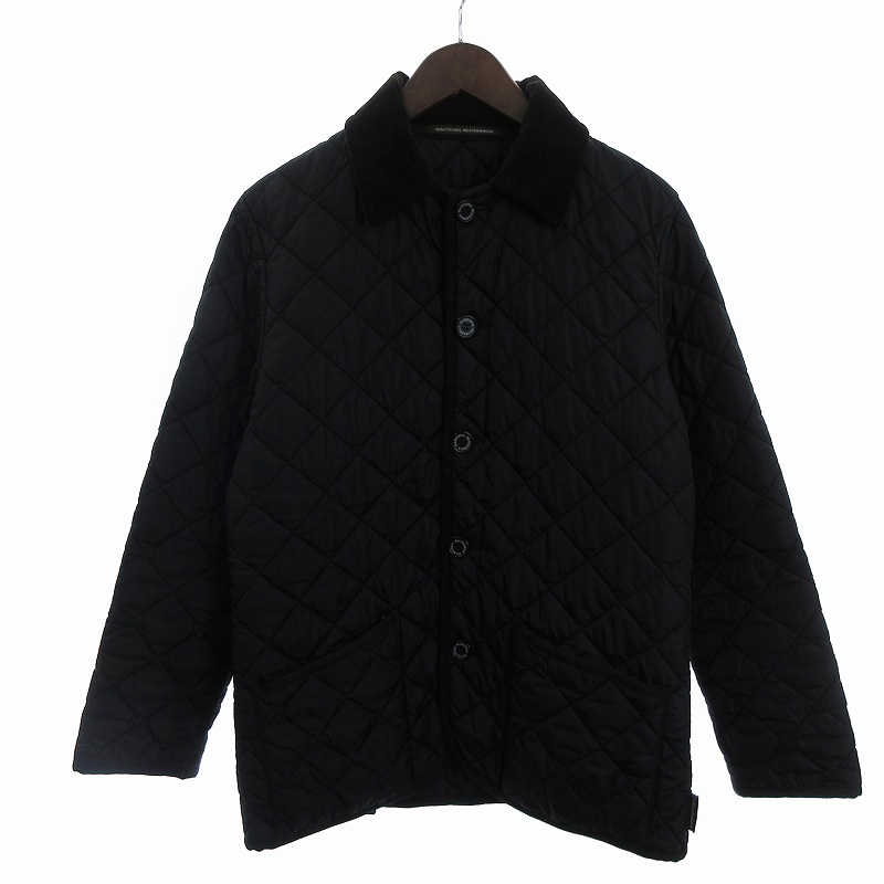  традиционный weather одежда стеганная куртка с хлопком нейлон воротник вельвет 082DT-7801A чёрный черный 38 #SM1 мужской 