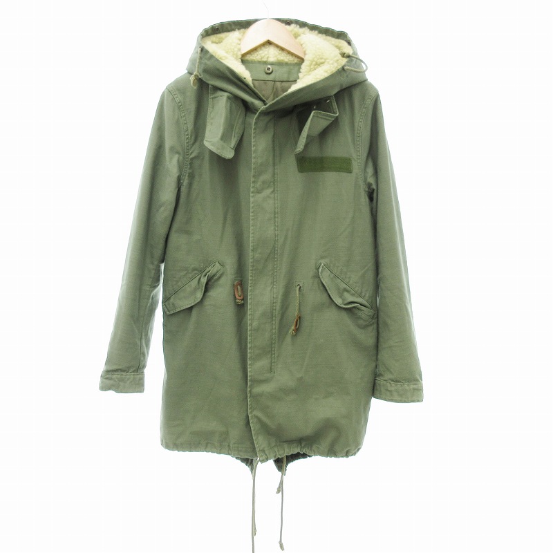  freak s магазин FREAKS STORE Mod's Coat средний длина боа милитари 3 хаки /JS женский 