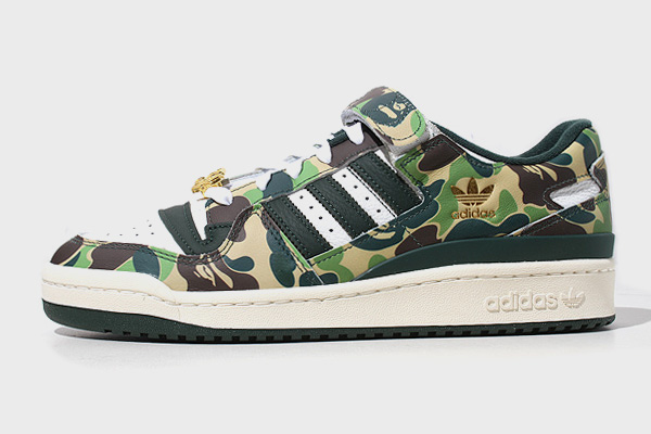 28cm 未使用品 BAPE × adidas ベイプ エイプ アディダス FORUM 84 LOW