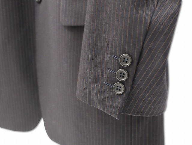  Durban DURBAN полоса общий подкладка шерсть 3B костюм жакет слаксы брюки выставить 94Y6 NAVY темно-синий D811326-39-2 мужской 