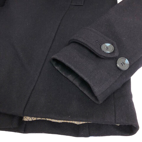  Rope Picnic ROPE Picnic pea coat double wool . knees height long sleeve 38 navy blue navy lady's 