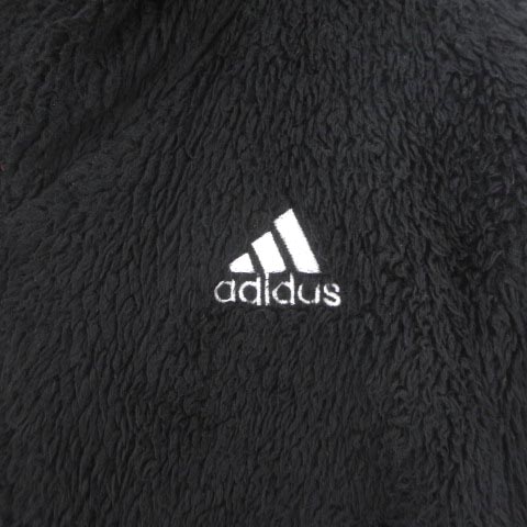  Adidas adidas флис жакет Zip выше Logo вышивка one отметка черный чёрный L внешний мужской 