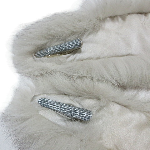  beautiful goods muffler tippet white fox white series #GY11 X lady's 