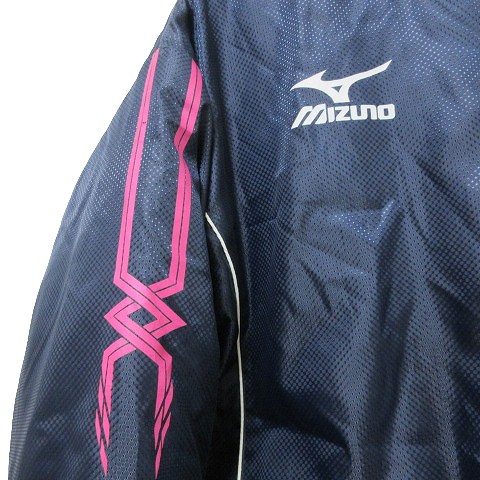  Mizuno MIZUNO bench пальто .. газета с хлопком спорт одежда Zip выше принт f-ti-M темно-синий темно-синий ORG X мужской 