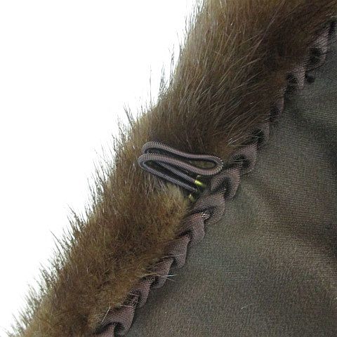  SaGa mink SAGA MINK shawl tippet mink fur fur light brown group Brown hook fringe lining lady's 