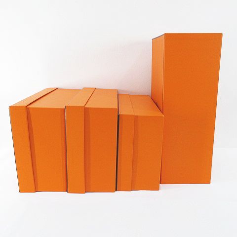  Hermes HERMES пустой коробка 4 позиций комплект пустой коробка сохранение коробка подарок для место хранения orange серия интерьер оригинальный прочее 
