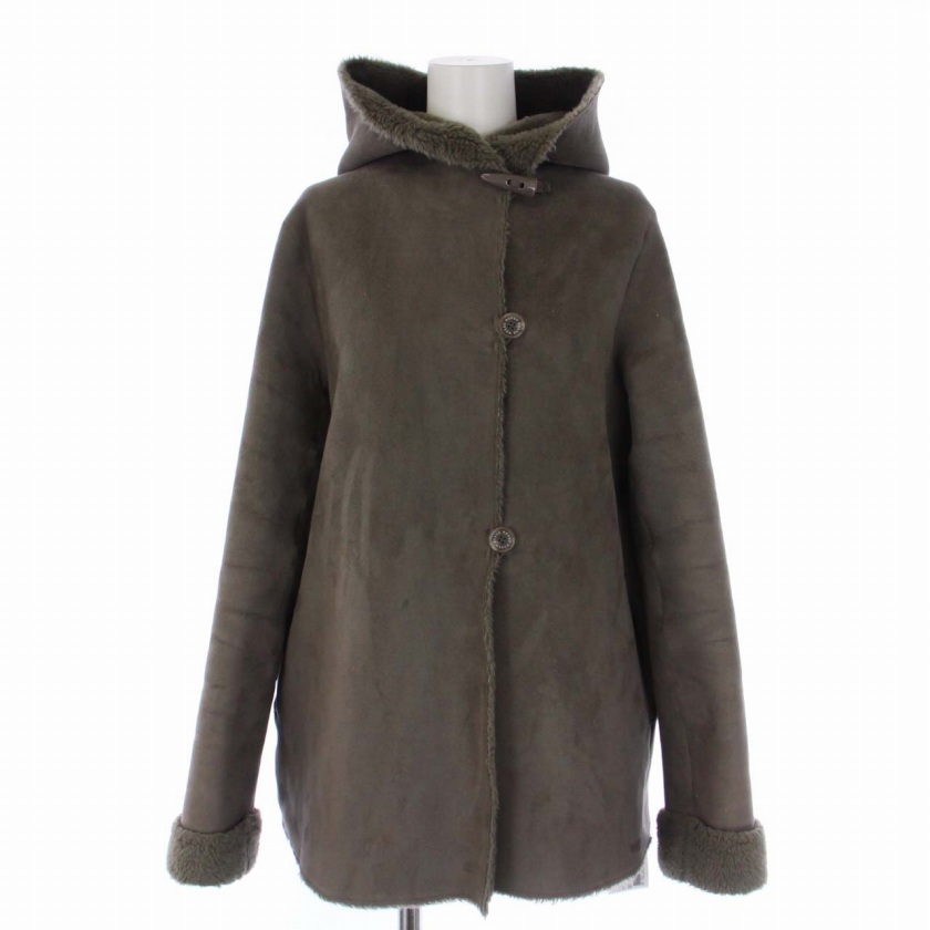  rosso ROSSO Urban Research Short мутоновое пальто капот F серый RA77-27B007 /BM женский 