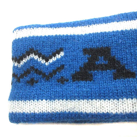  не использовался товар Aigle AIGLE с биркой защита горла "neck warmer" muffler Logo шерсть синий b люмен z