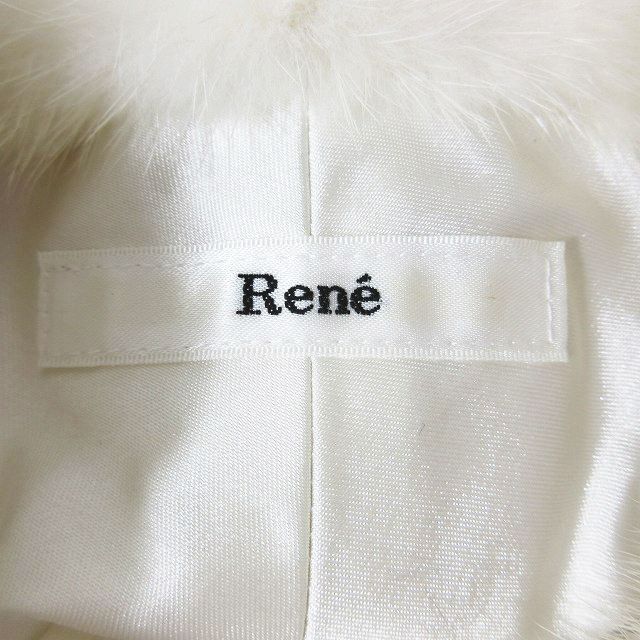 beautiful goods Rene Rene tippet mink fur muffler fur biju- equipment ornament white white lady's 