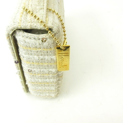 Harrods Harrods ручная сумочка клатч магнит кнопка оборудование орнамент украшен блестками твид крем серия женский 