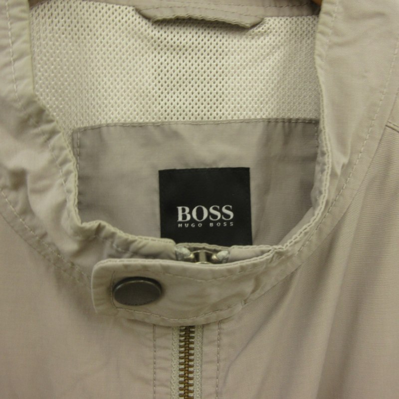  Hugo Boss HUGO BOSS нейлон блузон куртка от дождя подкладка сетка кромка резина 44 примерно L серый мужской 