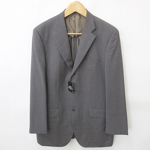  не использовался товар SUPRIA выставить костюм tailored jacket слаксы одиночный tuck шерсть серый 108BB-9