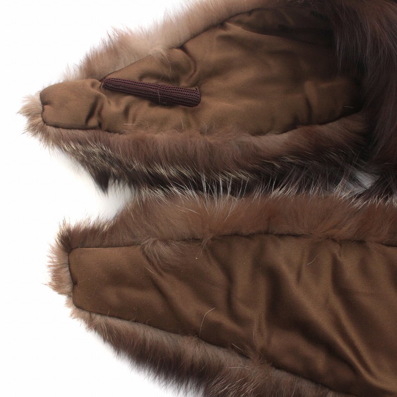  tippet fox fur fur tea Brown /IR #GY18 lady's 