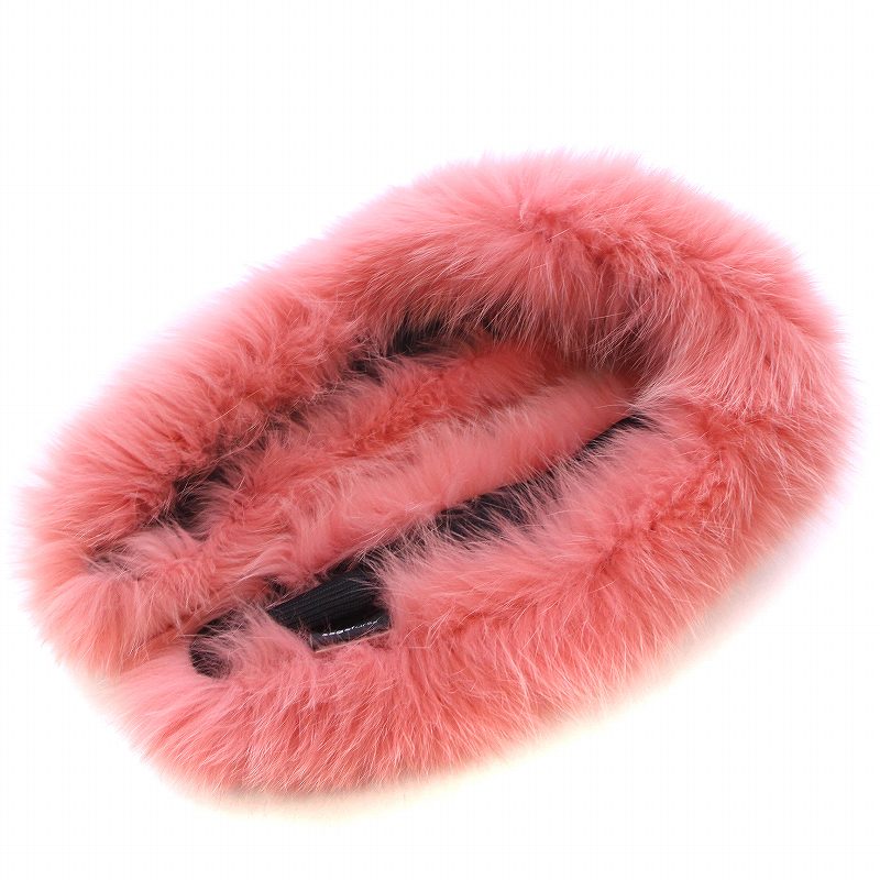  SaGa fur zSAGA FURS fur tippet shawl muffler fox fur clip pink /KW #GY18 lady's 