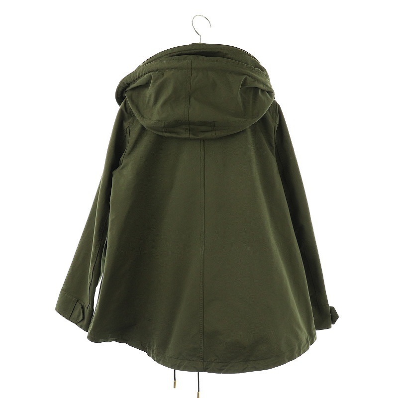  Zari laksTHE RERACS Short Mod's Coat капот Zip выше 36 хаки /AT #OS женский 