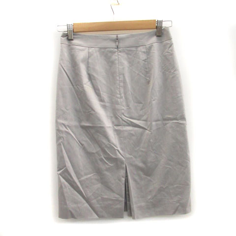  Indivi INDIVI tight skirt mi leak height slit 38 gray /MS22 lady's 