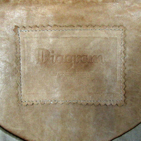  Diag Ram Diagram кожаный жакет no color жакет средний длина 36 Camel чай /MI женский 