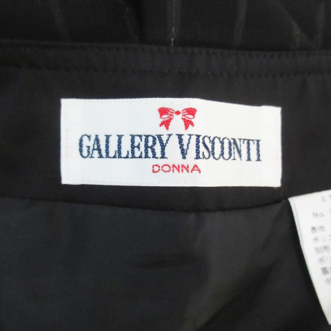  guarantee Lee Visconti GALLERY VISCONTI flair skirt mi leak height check pattern 2 black black /FF44 lady's 